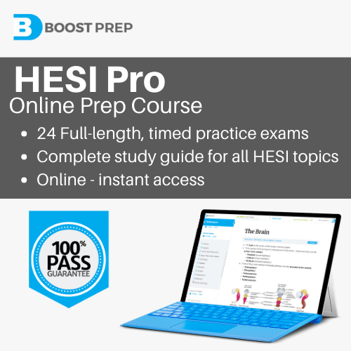 An image showing an overview of our HESI A2 prep course