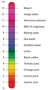 An image showing a PH scale