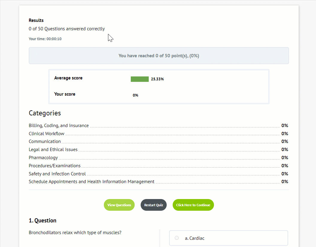 BoostPrep medical assistant GIF showing answer explanations