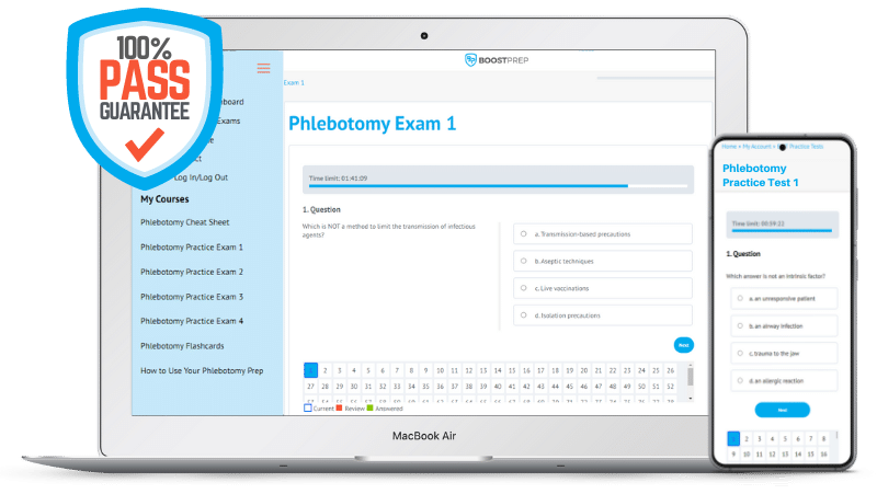 An image showing the BoostPrep phlebotomy prep course